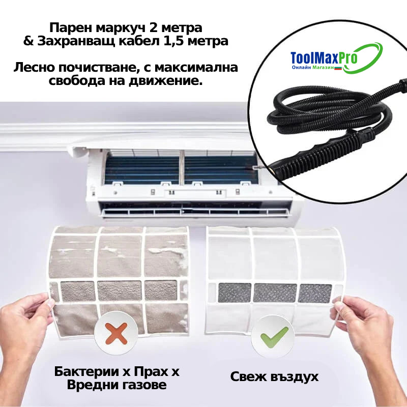Господарят на Чистотата Pro™ – Парочистачка 2500W